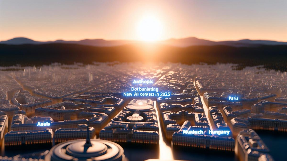 Anthropic: Új AI Központok Európában