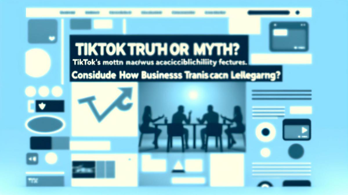 TikTok akadálymentesítés: Valóság vagy Mítosz?